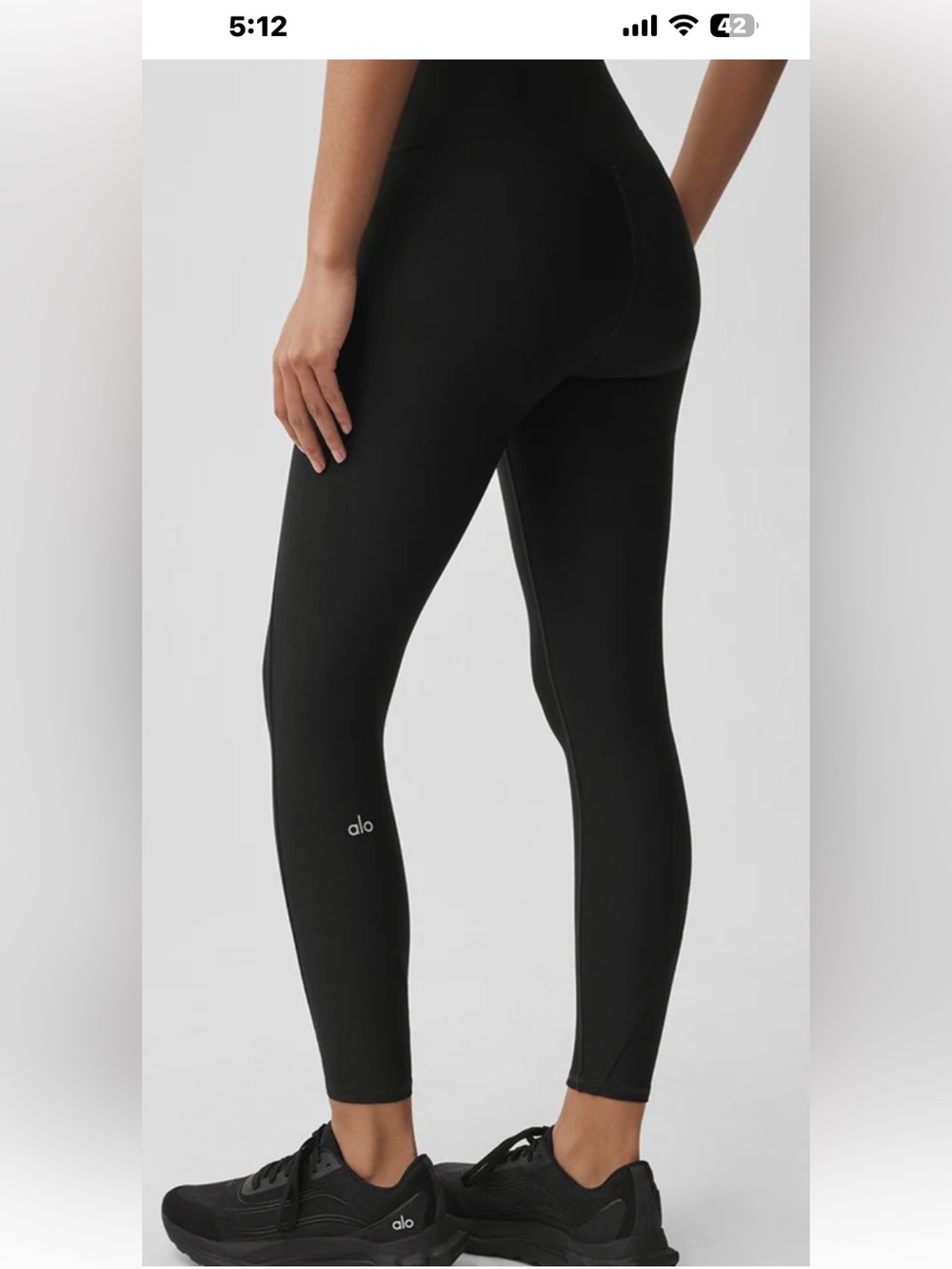 ALO Yoga Black High-Waist Performance Leggings